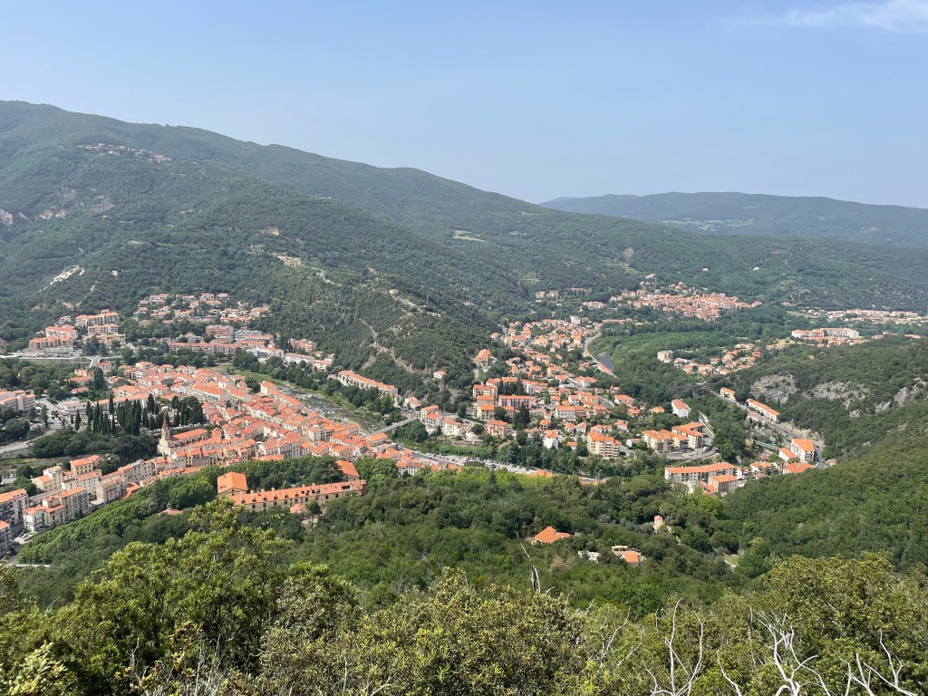 Amélie les Bains from above