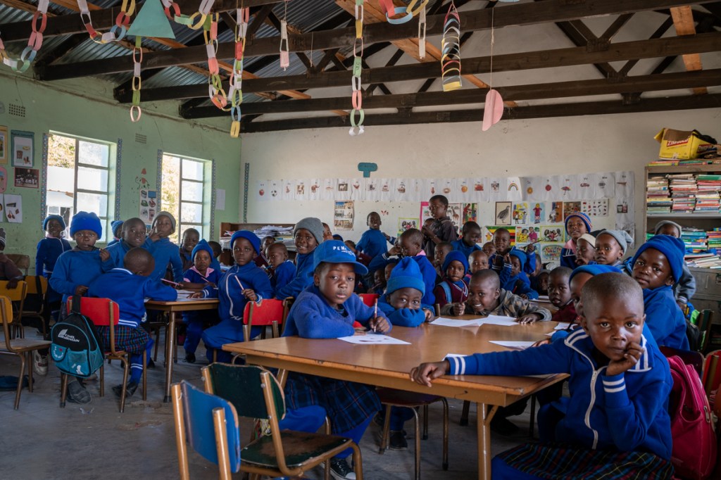 Classroom in Zimbabwe primary school