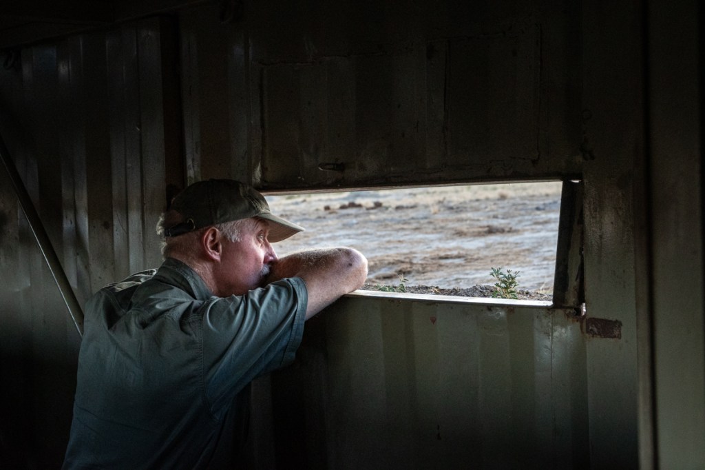 Mark Butcher at the elephant hide