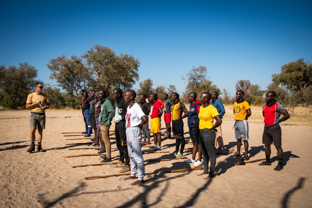 Anti-poaching Recruits training in Zimbabwe
