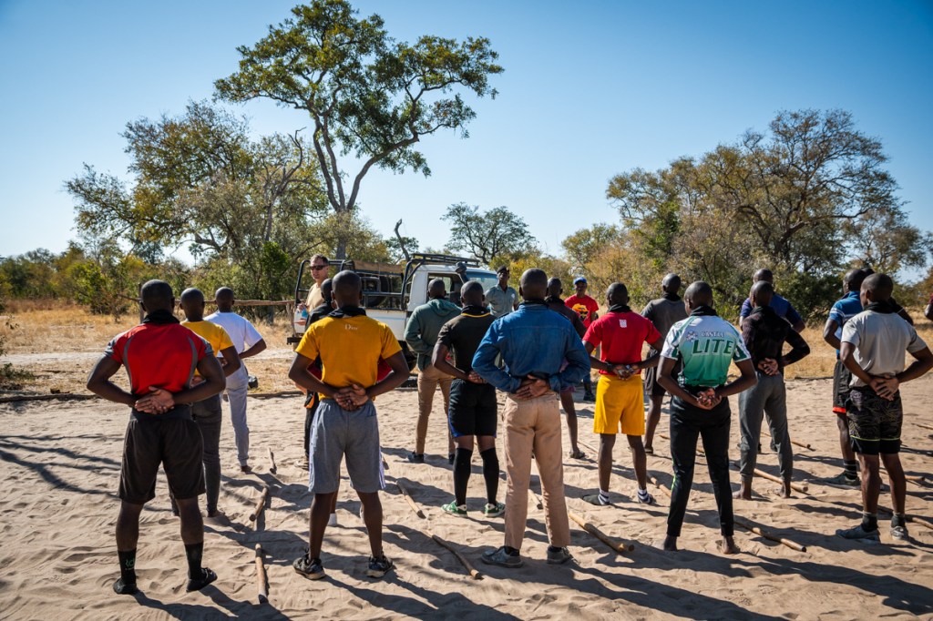 Anti-poaching Recruits training in Zimbabwe