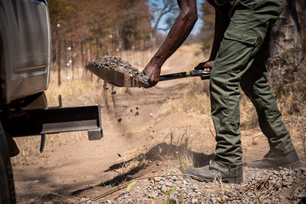 Building a wildlife trough