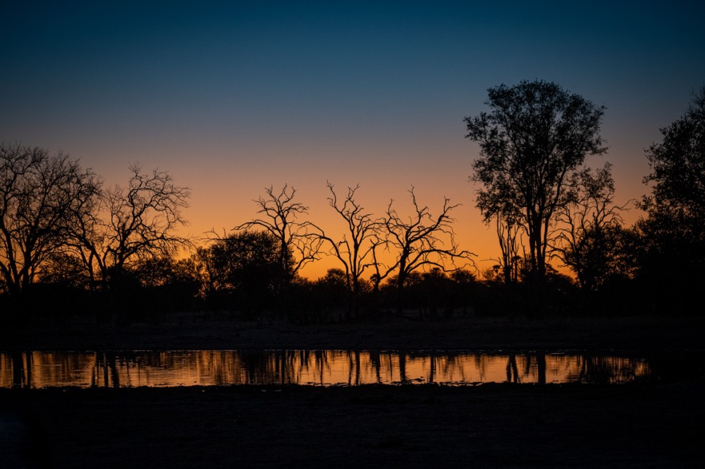 Sunset in Hwange National Park